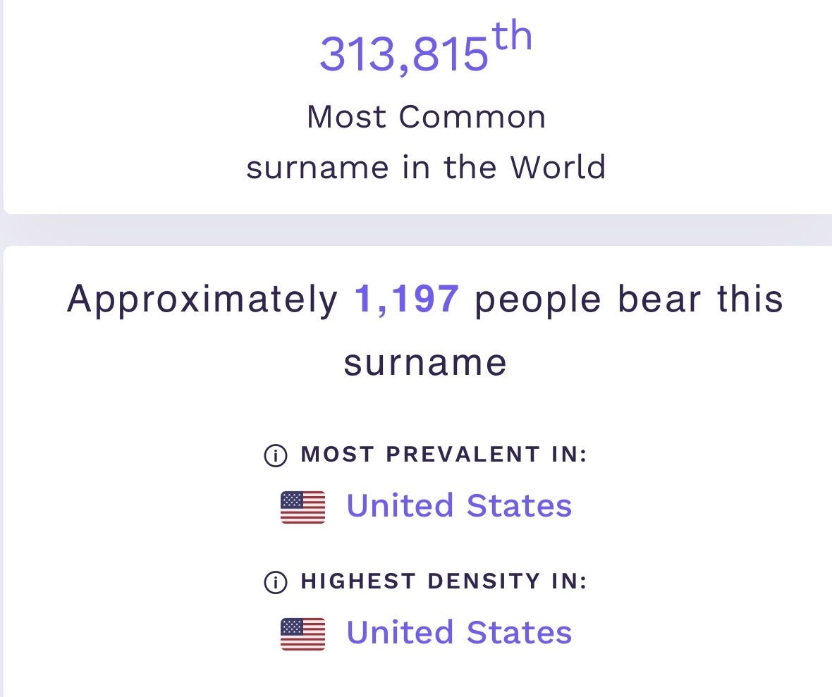 ParisPhl's tweet image. There’s a very specific and not very fun reason WWII reason why my surname is so uncommon