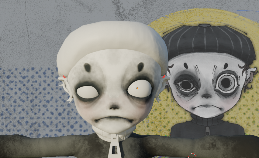 Making lots of progress on modeling my drawing. Its the baby version of my design of the performer from the LN book. this will probably be my first full 3d model soon so im very excited

#LittleNightmares3 #LittleNightmaresIII #LittleNightmaresfanart #thelonelyones #blender