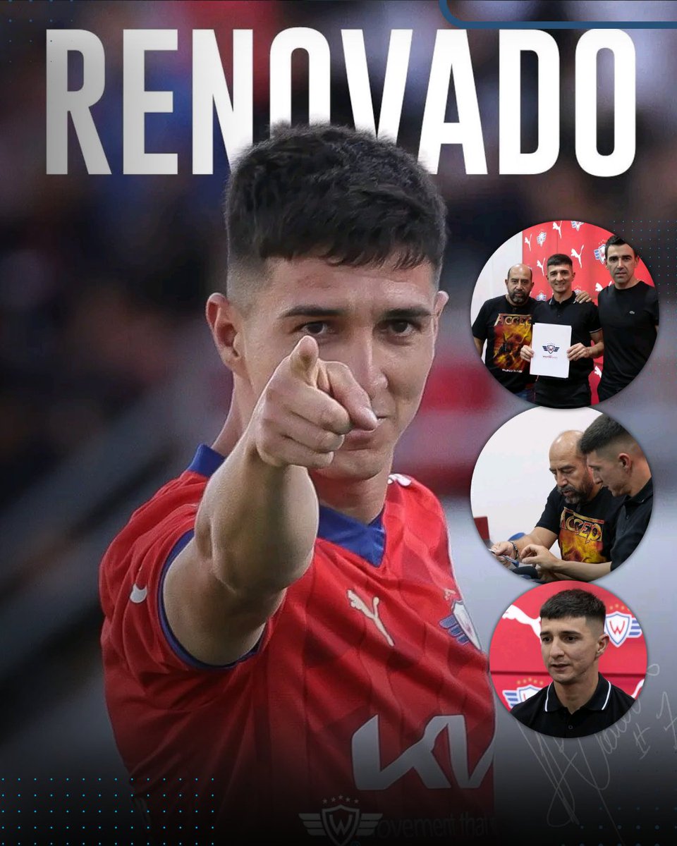 livebolivia's tweet photo. #DEPORTES // EL CLUB JORGE WILSTERMANN RENOVÓ CONTRATO CON ALEX CÁCERES POR DOS AÑOS 🔴🔵

🗣 “𝗦𝗢𝗬 𝗨𝗡 𝗛𝗜𝗡𝗖𝗛𝗔 𝗠𝗔𝗦 𝗗𝗘𝗟 𝗖𝗟𝗨𝗕” 

Renovado ✍️
¡Álex se queda!

#Wilstermann https://t.co/eCUuwWcEdI