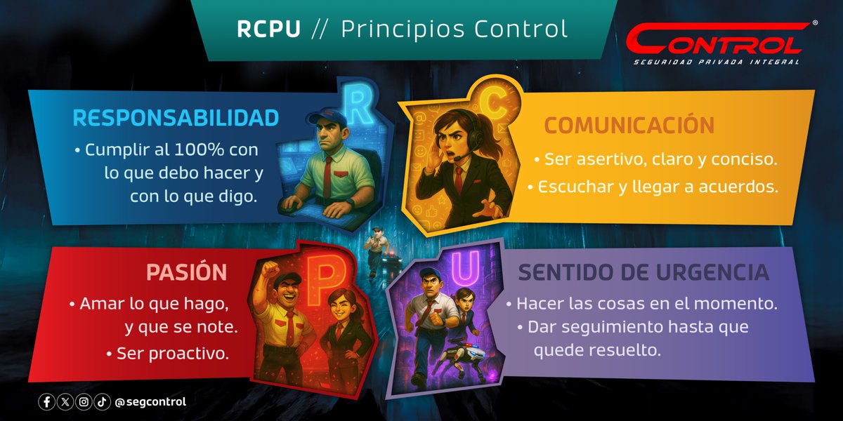 segcontrol's tweet image. Nuestra fórmula es simple, pero poderosa 💥

👉 RCPU = Responsabilidad + Comunicación + Pasión + Sentido de Urgencia
Así es como mantenemos el control en todo lo que hacemos.

Porque cuando aplicas la fórmula… ¡los resultados hablan solos! 🔥

#ConTodoControl #RCPU