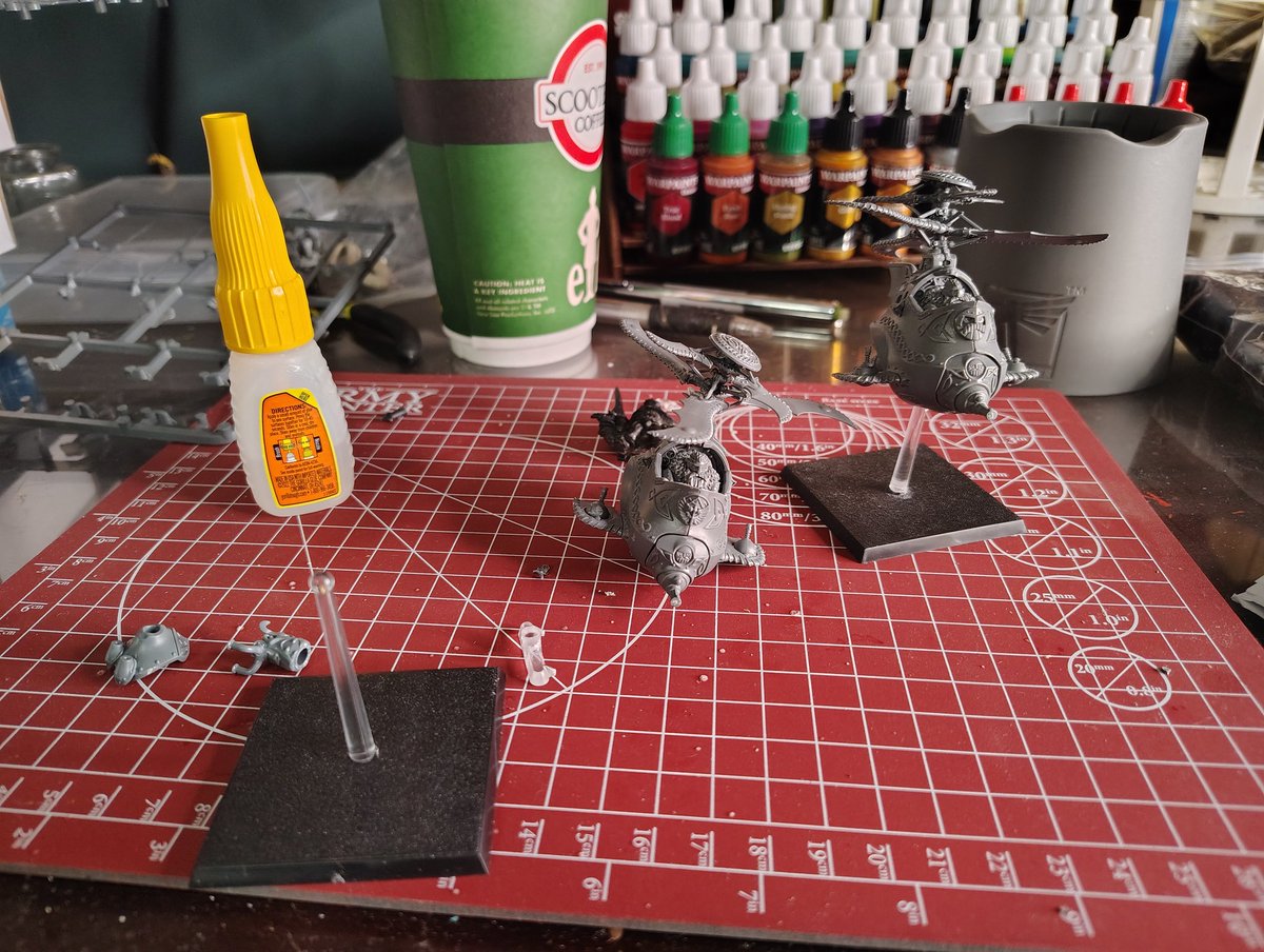 Can't say I like the gyrocopter kit, but the bloody things are done!