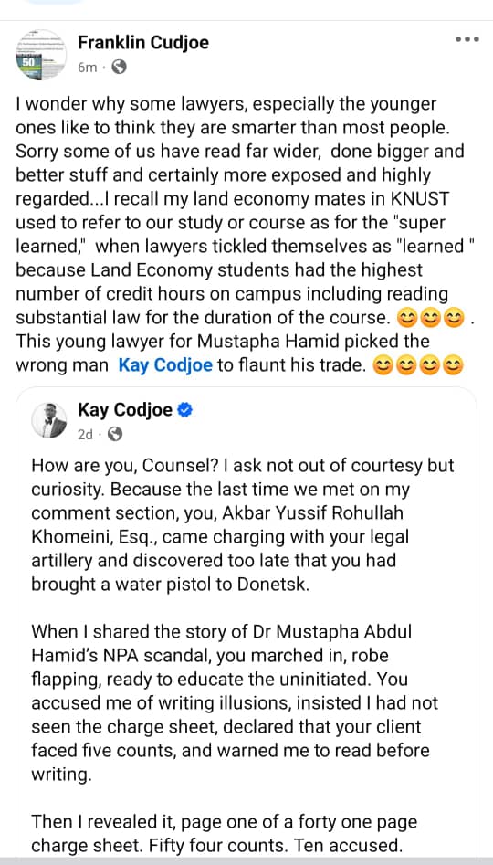Franklin CUDJOE tweet media