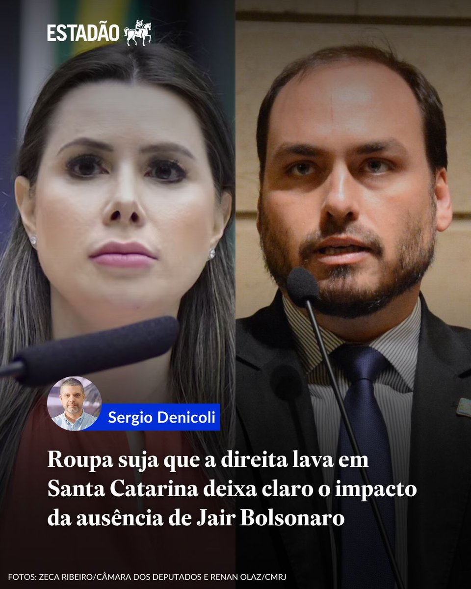 OPINIÃO | SERGIO DENICOLI

'Crise revela algo mais profundo; sem a voz do seu maior líder, o bolsonarismo virou arquipélago'; leia coluna 👉 bit.ly/4p3IY38