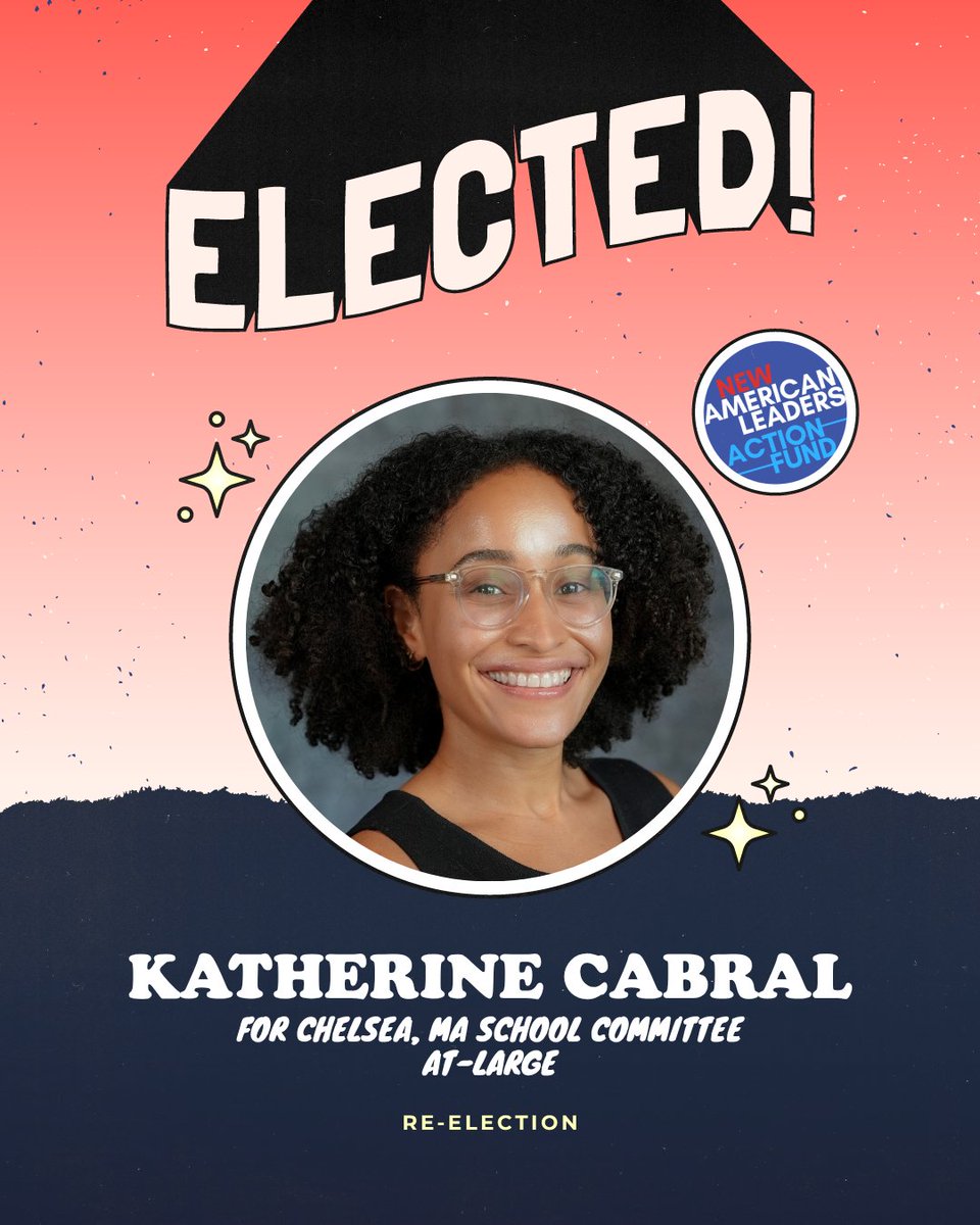 Congratulations to Katherine Cabral on winning her re-election for Chelsea School Committee, At-Large! 🎉 During her tenure, she hosted several community listening sessions to ensure the school district’s budget met community needs.
