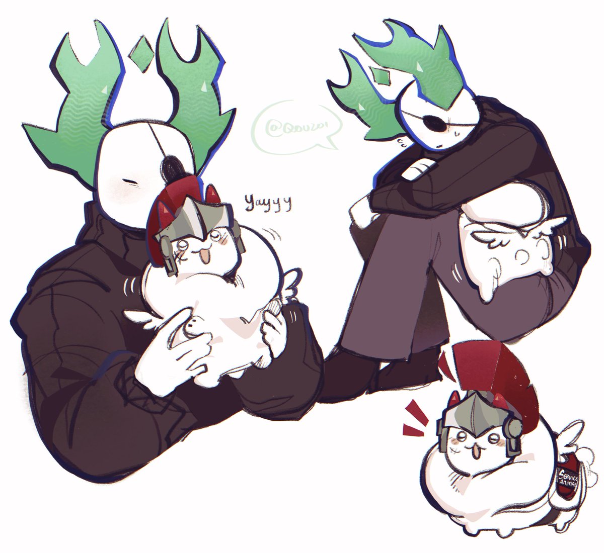 Qouzoi's tweet photo. #phighting #phightingart - november started and I was... immediately turned into life's chew toy 🥲

gonna get back into the groove of drawing though !!! here are some warmup doodles... https://t.co/Hut6FskG95
