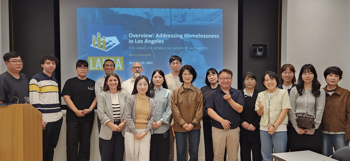 Thirteen delegates from South Korea’s social service and welfare departments met with LAHSA leaders to learn how L.A. built its homeless services system, from program design to funding. A great exchange of ideas to help move people from streets to homes.