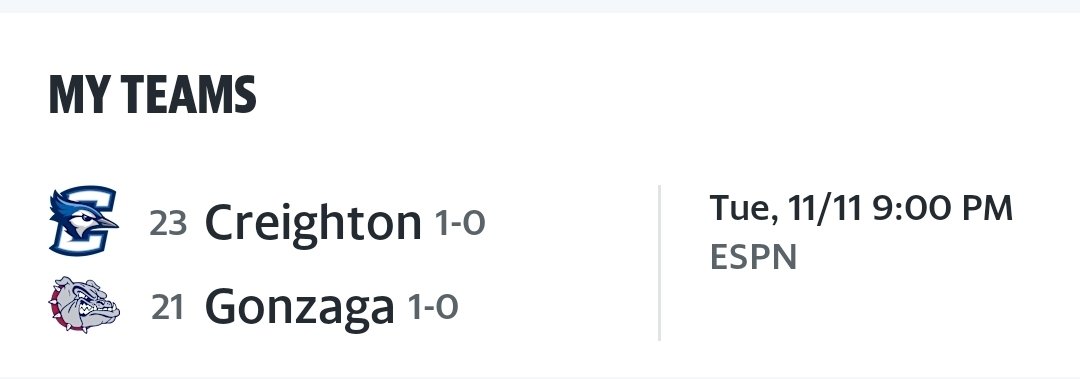 If YouTube TV and Disney thought they were going to have a hard time facing shareholders about their contract dispute, just wait til they see what happens when they deprive two Jesuit schools of their GOD given right to play basketball on television on Veterans Day.

Jays 🤝 Zags