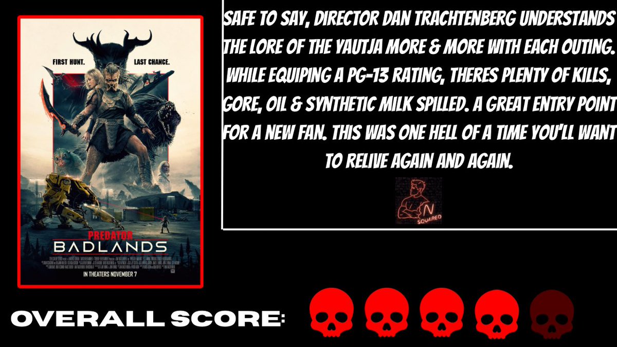 A back of the book review for #PredatorBadlands 🫡