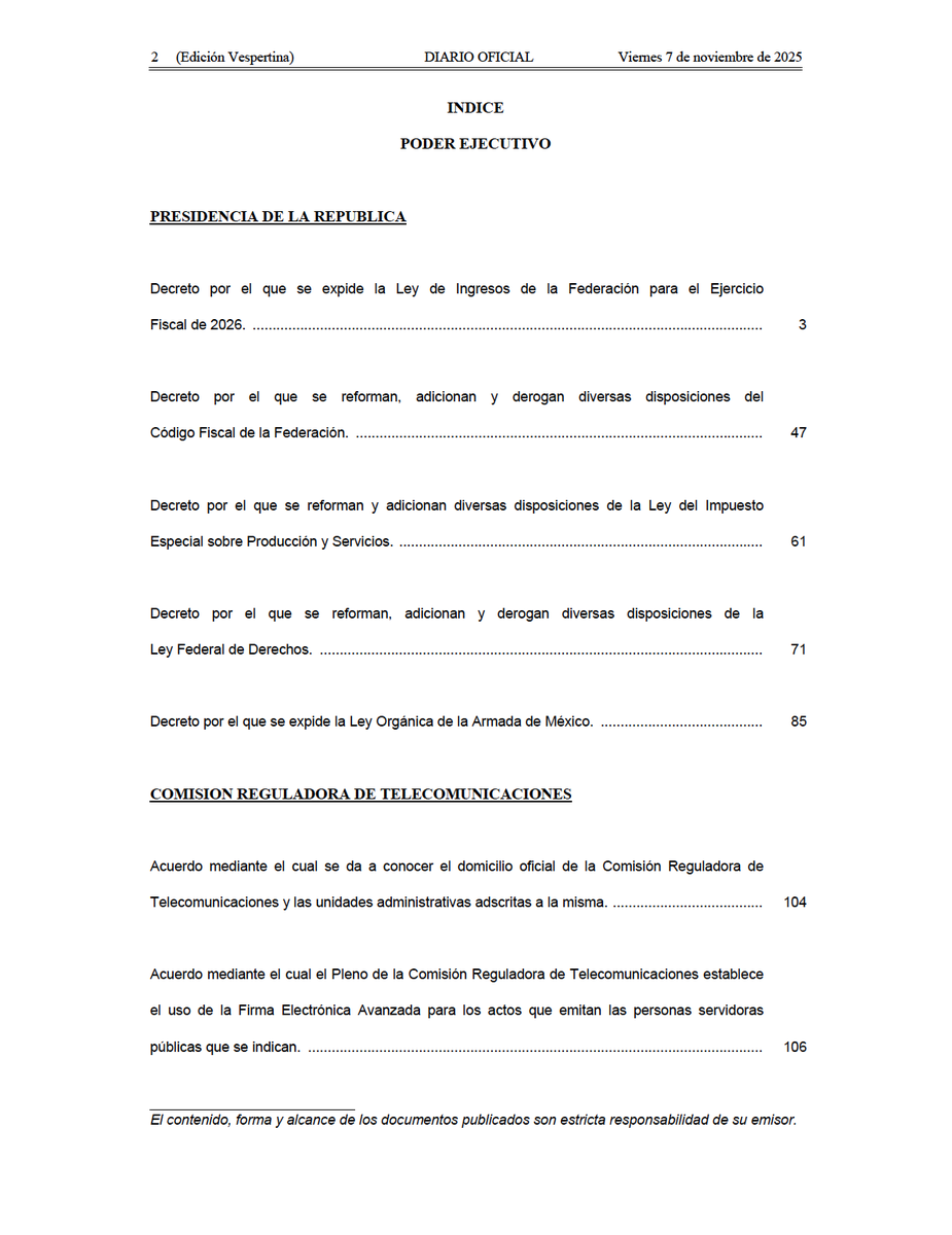 omar_lara_soto's tweet photo. 📌Se han publicado los decretos de reformas a la LIF, CFF, LIEPS y LFD...🧐 👉🏼 https://t.co/vL5imRInlR https://t.co/puH8sm2n5y