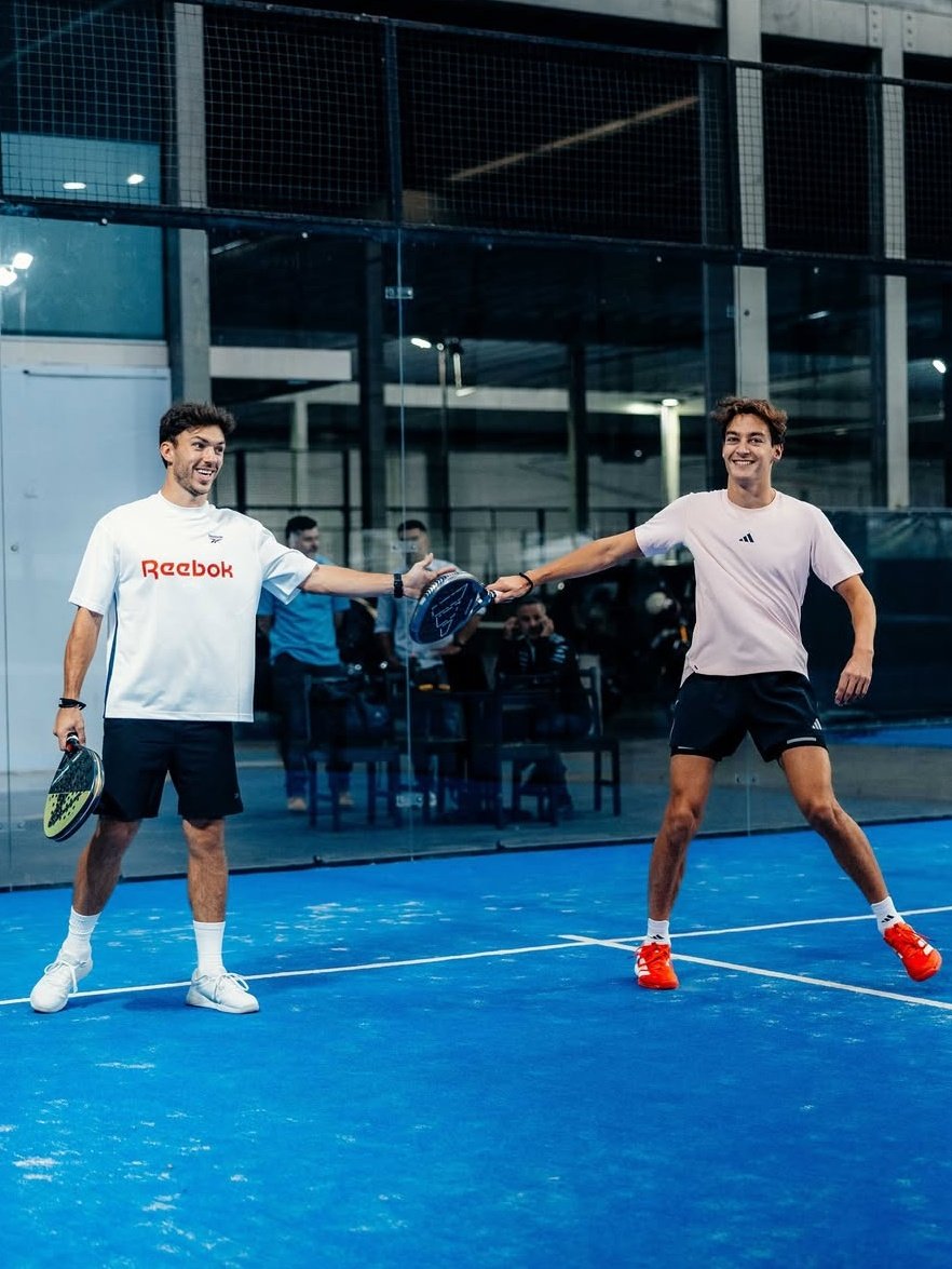 inforussellbr's tweet photo. 🎾 | George Russell, Kimi Antonelli e Pierre Gasly jogando padel em São Paulo! https://t.co/0mbebVBshN