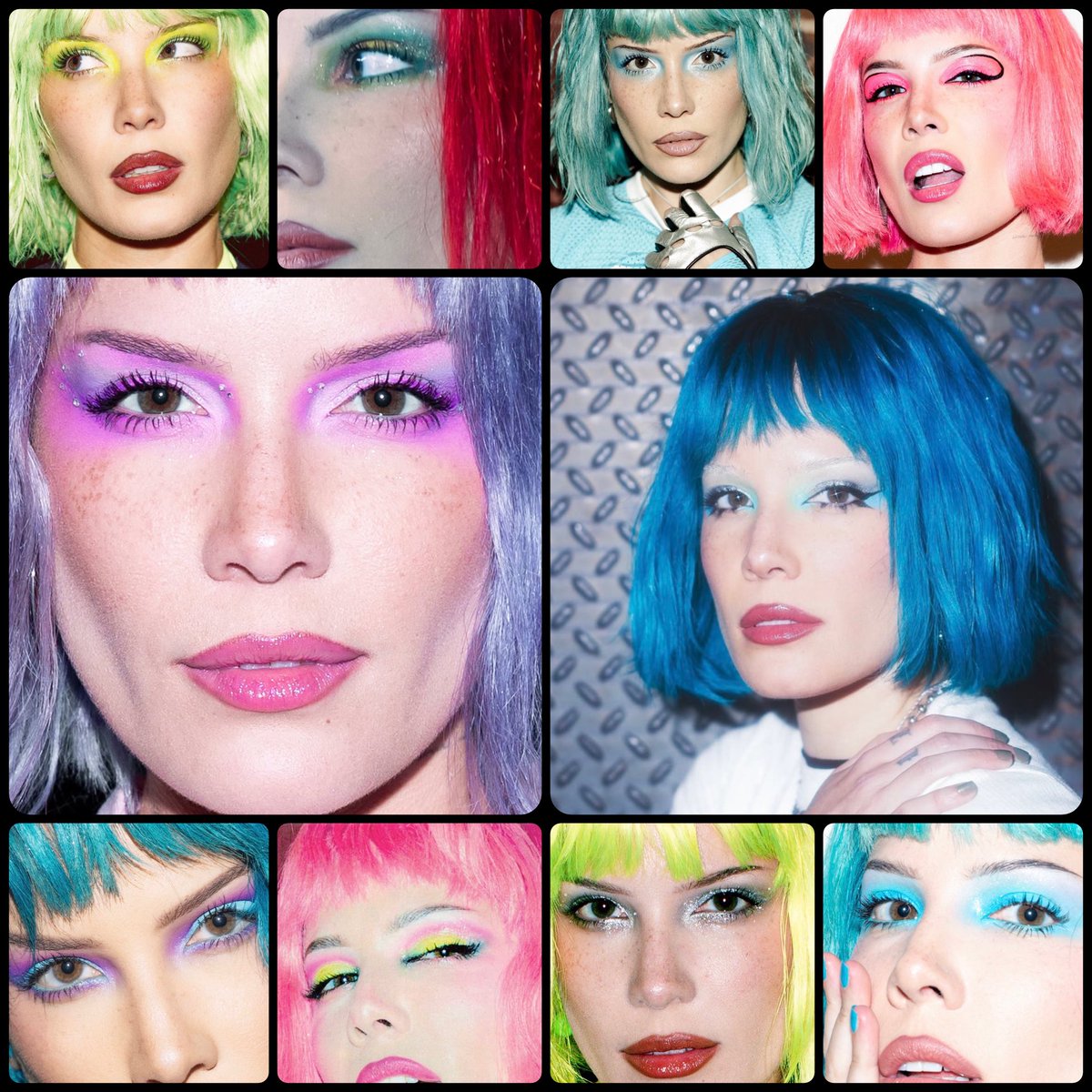 Halsey’s the best MUA in all the Badlands! 

Stunning look after stunning look!✨🩵🌈