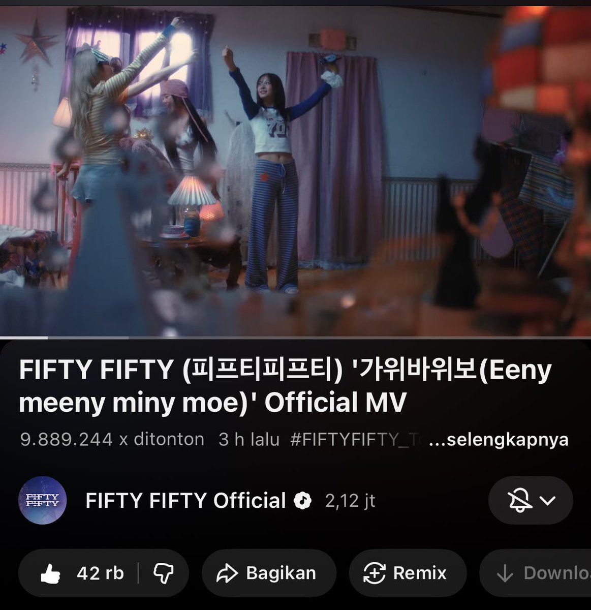 moonmor0's tweet image. Today youtube playlist recommendations 

eeny meeny miny moe
#FIFTYFIFTY 
#FIFTYFIFTY_TooMuch_Part1 

youtu.be/xAOT6ISD9jo?si…