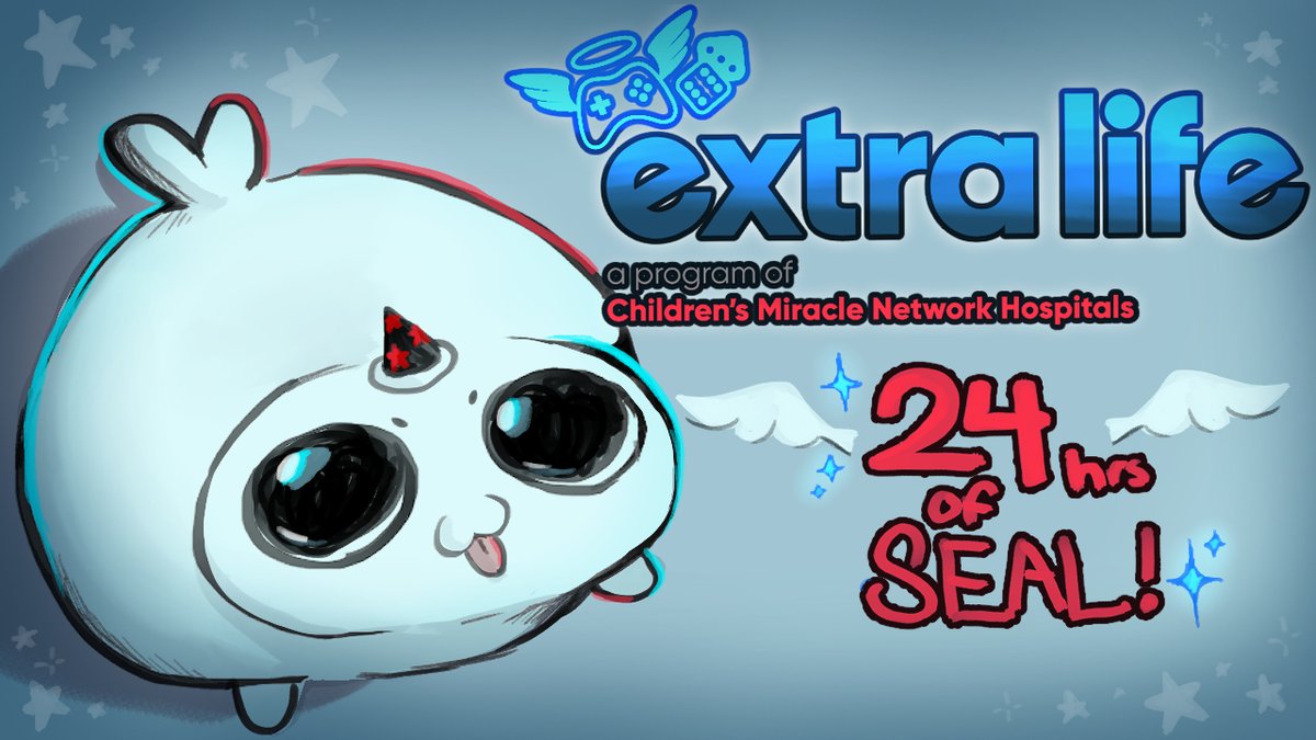 Tomorrow at 8am MST / 10 am EST  I will be doing the 24 hour stream for charity! hope to see yall there for 24 hours of seal time!