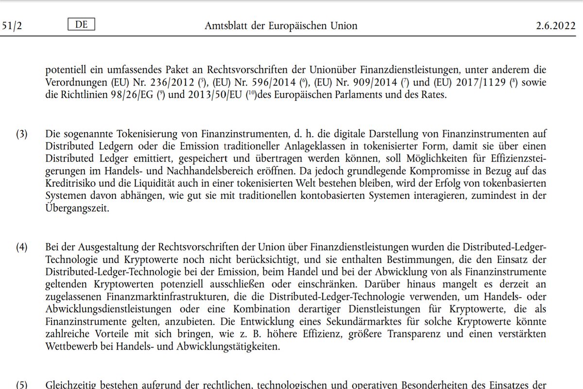 JCO_GOODLIFE's tweet image. ...Deutschland, das einzige EU Land, dass die #DistributedLedgerTechnology DLT Regulierung seit Einführung 2023 verweigert, um scheinbar die Innovation sowie die Chancen für den Endverbraucher zu blockieren&quot;

eur-lex.europa.eu/legal-content/…