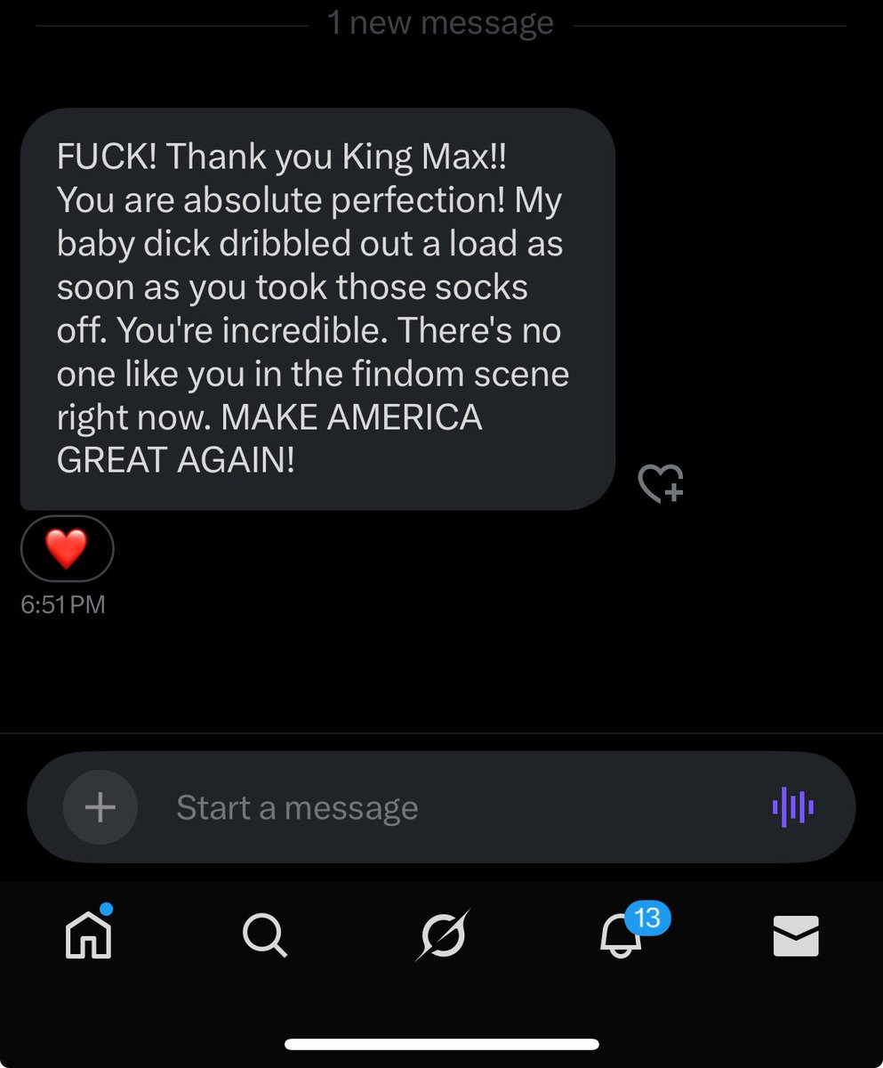 I highly doubt any other masters are getting these messages in their DM’s….. 
With that being said, DMme for content !!!