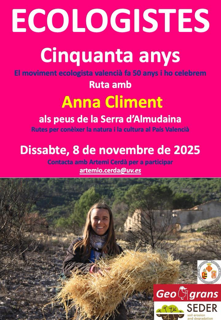 <a href="/socesther/">ESTHER</a> <a href="/danperalbo14/">Dan Peralbo</a> <a href="/fadesfadesfades/">FADES</a> <a href="/RazzmatazzClubs/">RazzmatazzClubs</a> <a href="/Biblioteca93169/">Biblioteca de Catalunya</a> <a href="/salavol/">VOL</a> <a href="/Cines_Kinepolis/">Kinepolis España</a> 10h Ruta al voltant de la serra d'Almudaina, d'Almudaina amb @AnnaCliment

12h 
✓ "Per la sanitat pública" a Elx/pl deBaix 
✓ Xa! Teatre a Castello de la Plana/pl lesAules

2/4 d'1hV <a href="/TROBADORETS/">Trobadorets</a> a Morella/espaiFiral

2/4 de 6hV
✓ #LaCeci a Cabanes/ermita elCalvari