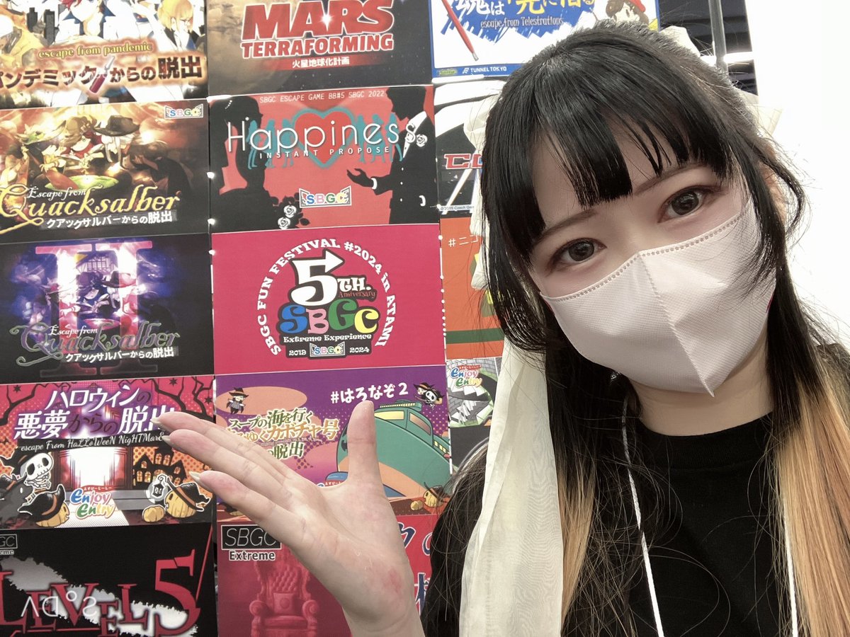 tsukuiayami's tweet image. ナゾトキマーケット
 #SBGC ブース

『Ca5』で待ってます！

設置完了！楽しみ〜！