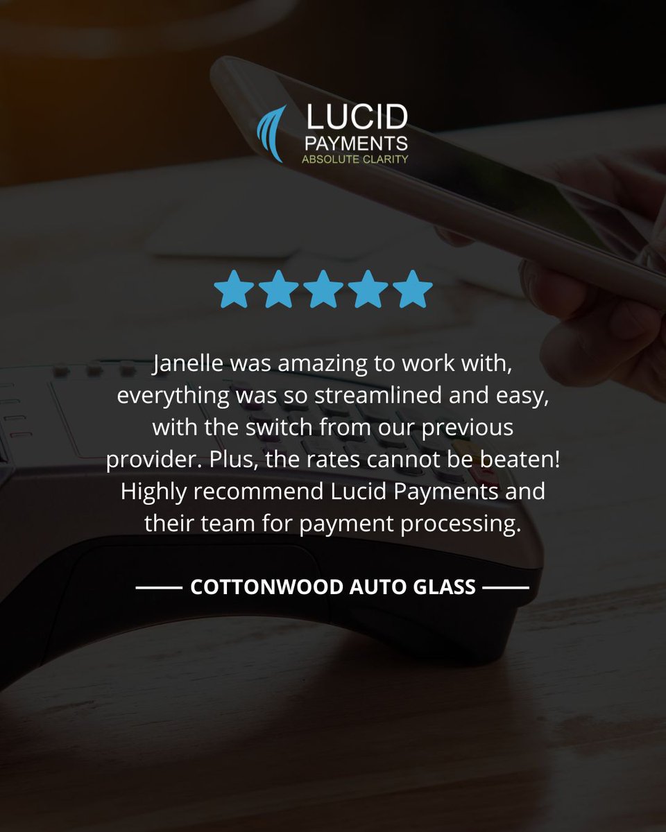 Lucid_Payments's tweet image. We love getting feedback like this from our valued clients! Thanks for sharing. 🙌

#happyclients #lucidpayments #paymentprocessing #paymentsolutions