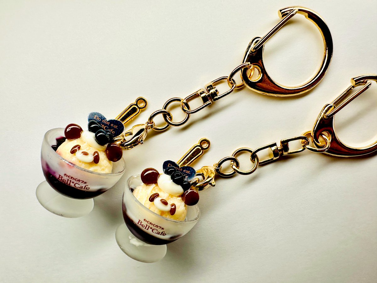 パンプキンタルトケーキ×アイス×ベルカちゃん チャーム Bell＊Cafe