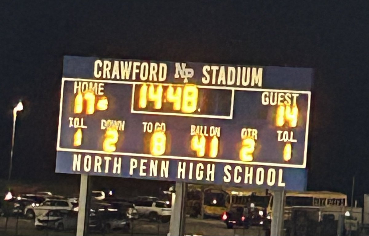 Half time
North Penn up!