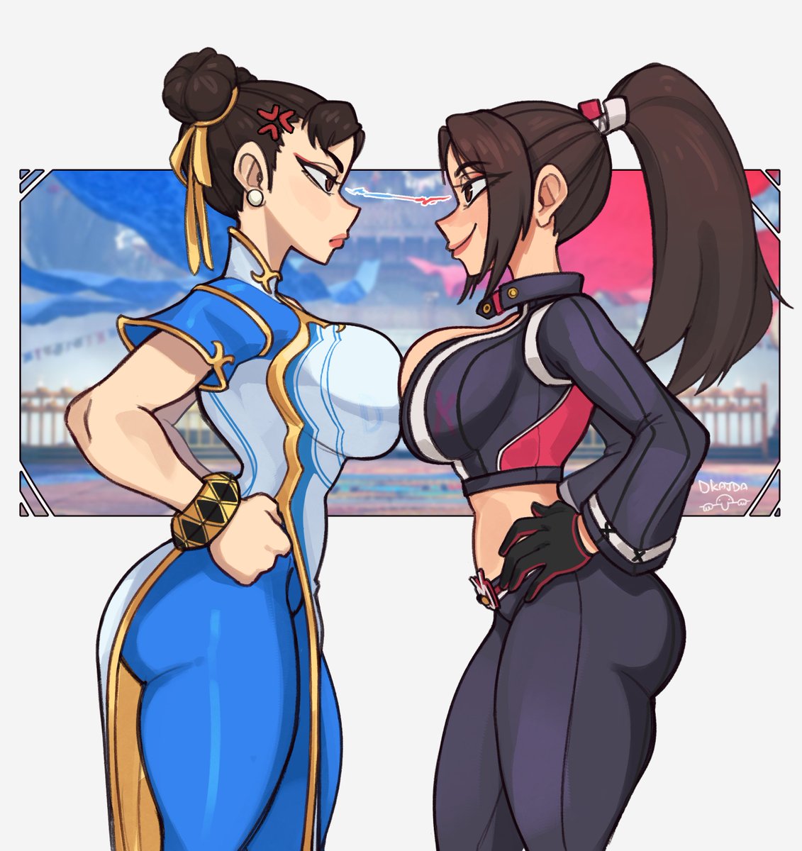 Dkajart's tweet image. Chun-li x Mai💥
#FatalFury #StreetFighter6