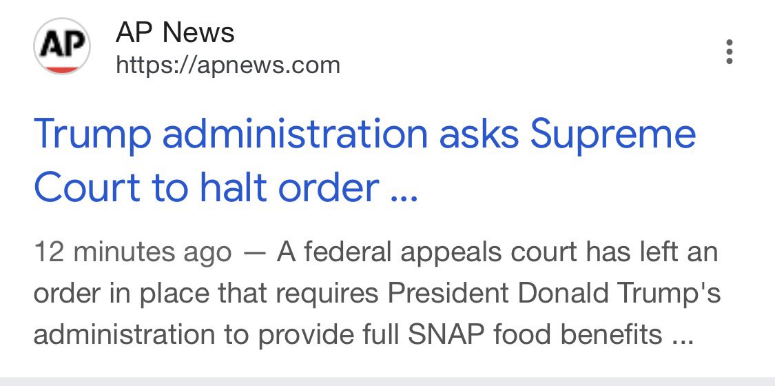 Caroltreasure's tweet photo. Trump jumps on a non delayed plane to go golfing and eat with no worries .. this is what he did for Americans this week. 
1. Finish up a new gilded gold sign and emblem outside the Oval Office 
2. Tried to starve the needy by not dispersing SNAP .. judge orders him to release the funds.. but..tonight he appeals to the Supreme Court because he really really wants the needy to starve. Some folks will say.. they voted for this. Believe them.