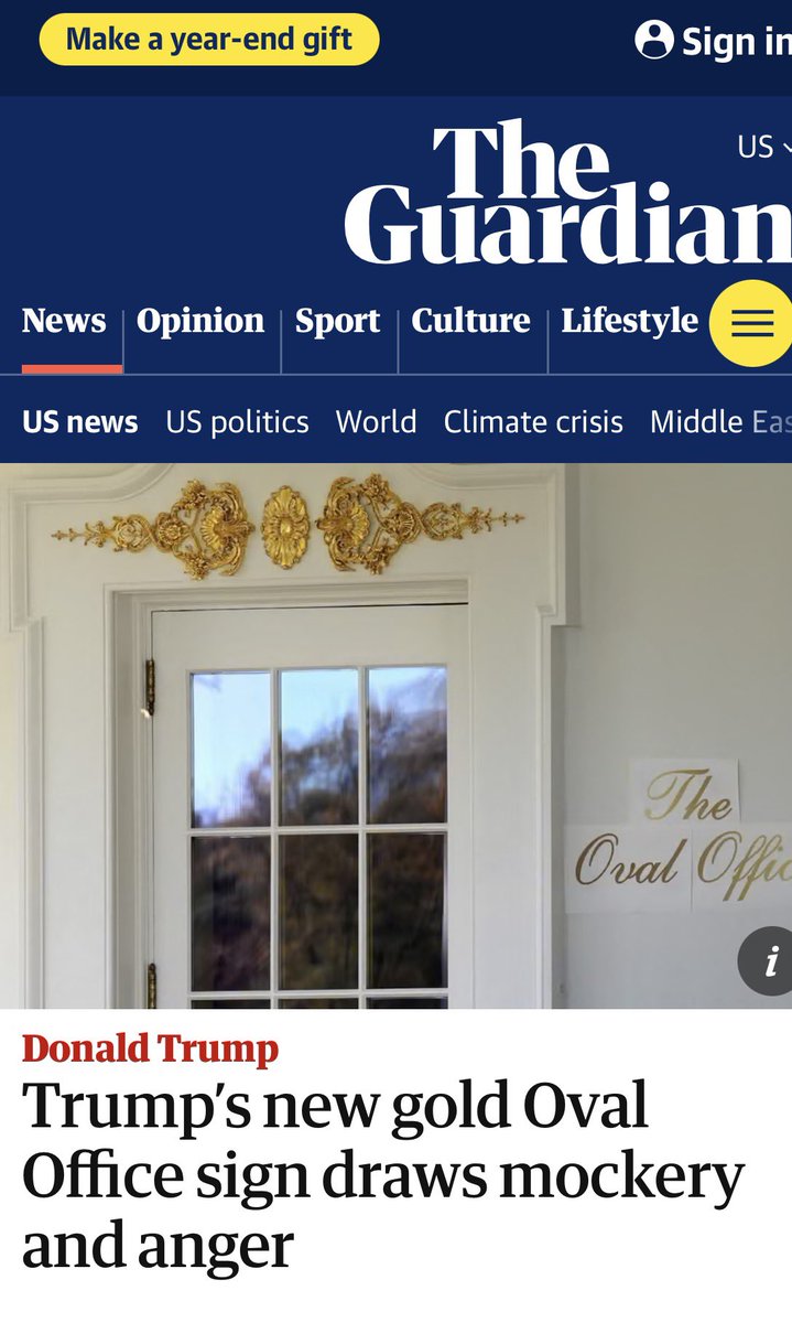 Caroltreasure's tweet photo. Trump jumps on a non delayed plane to go golfing and eat with no worries .. this is what he did for Americans this week. 
1. Finish up a new gilded gold sign and emblem outside the Oval Office 
2. Tried to starve the needy by not dispersing SNAP .. judge orders him to release the funds.. but..tonight he appeals to the Supreme Court because he really really wants the needy to starve. Some folks will say.. they voted for this. Believe them.