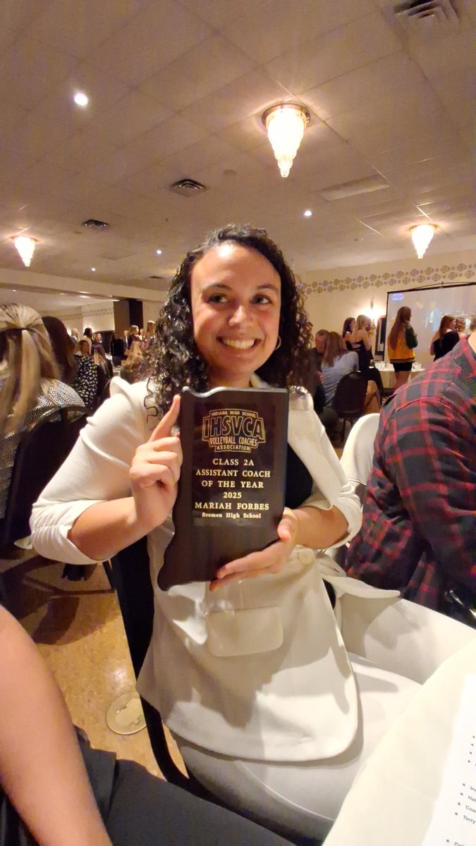 Congratulations Assistant Coach Mariah Forbes! Coach of the Year!