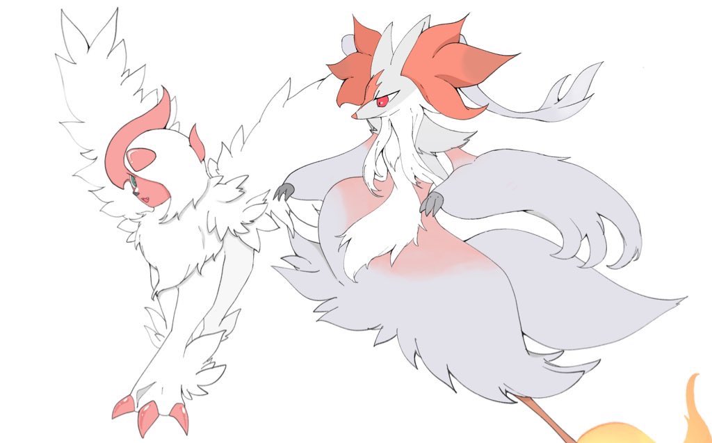 メガアブソルとマフォクシー 
色違い美しすぎる