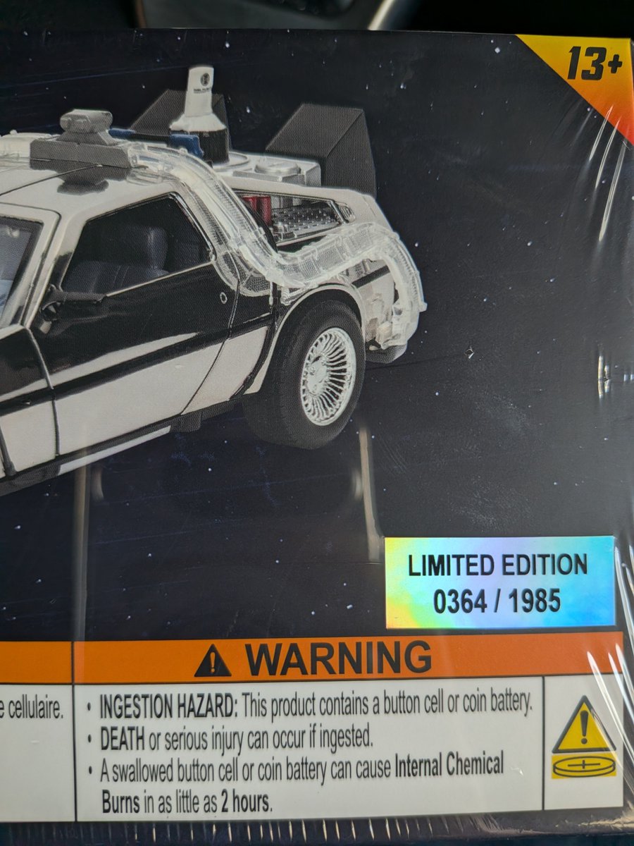 40周年限定シルバーメッキデロリアンをゲット！ 世界で1985台限定