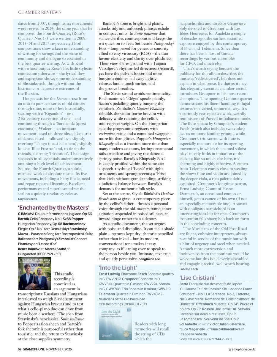 그라모폰 11월호에 두 번째 리뷰를 실었습니다 :)