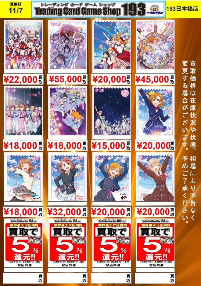 ラブカ 買取情報‼ エネルギー買取強化中‼ 193なら買取でもポイント5