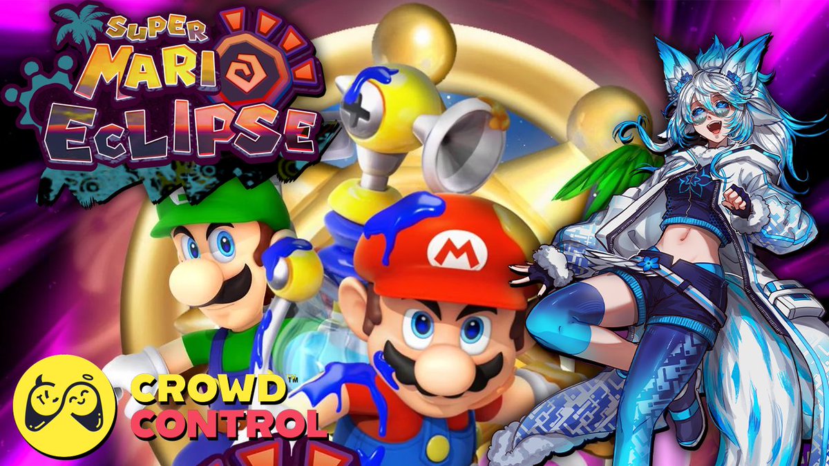 MagicMallokay's tweet photo. Saturday 6pm EST

I'll be doing a first-time playthrough of
Super Mario Eclipse

Not only is it a total revamp of Sunshine, but @CrowdControl will be enabled!! https://t.co/qzX1hZYFIM
