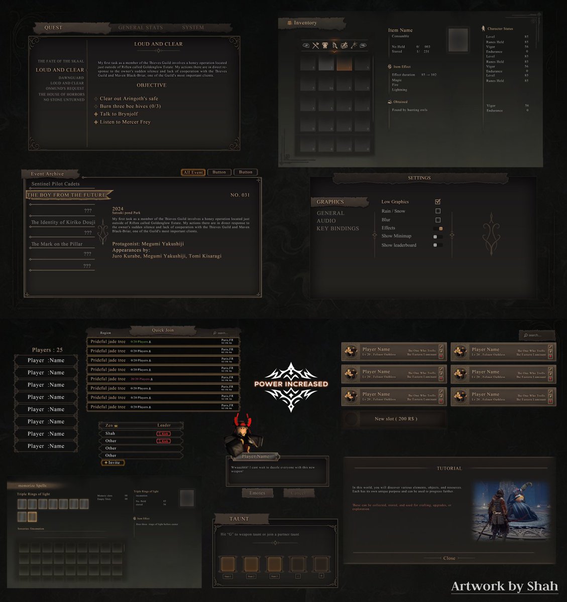 [Commissioned Ui] 
Did a while back, it's been a long time... I am for hire!
___ 
Portfolio: discord.gg/HVevCeH7Gm
like and rts appreciated 😝    
___   
#ux #Roblox #RobloxDev #RobloxStudio #Development #GFX #Art #UI #UIDesign #Anime #ROBLOX #developer
