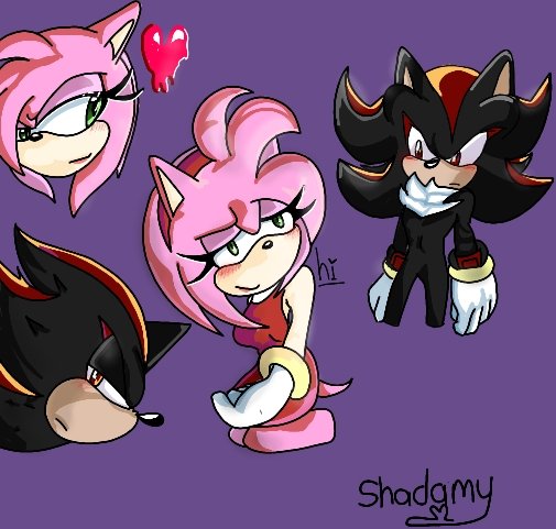 They are so cute together 🤗🩷🖤 #shadamy