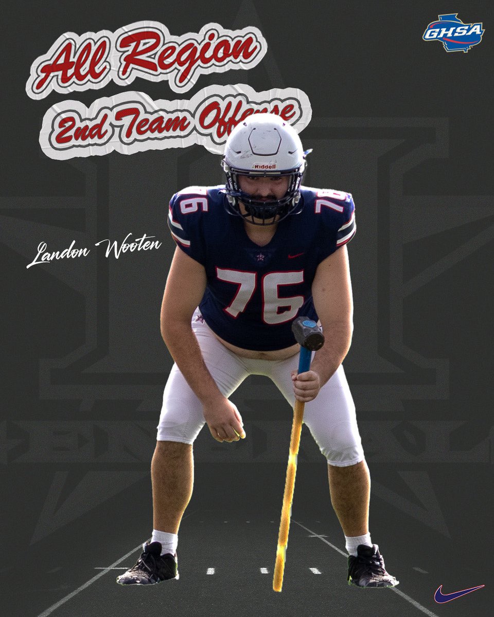 Congratulations to our guys <a href="/Fletcher8Cohen/">Cohen Fletcher</a> , <a href="/JacobWeaver2029/">Jacob Weaver</a> and Landon Wooten for being selected to the Region 7 AAA 2nd Team Offense!  #GoGenerals #TajTalent   <a href="/RecruitHHS/">Heritage Generals FB Recruiting</a>