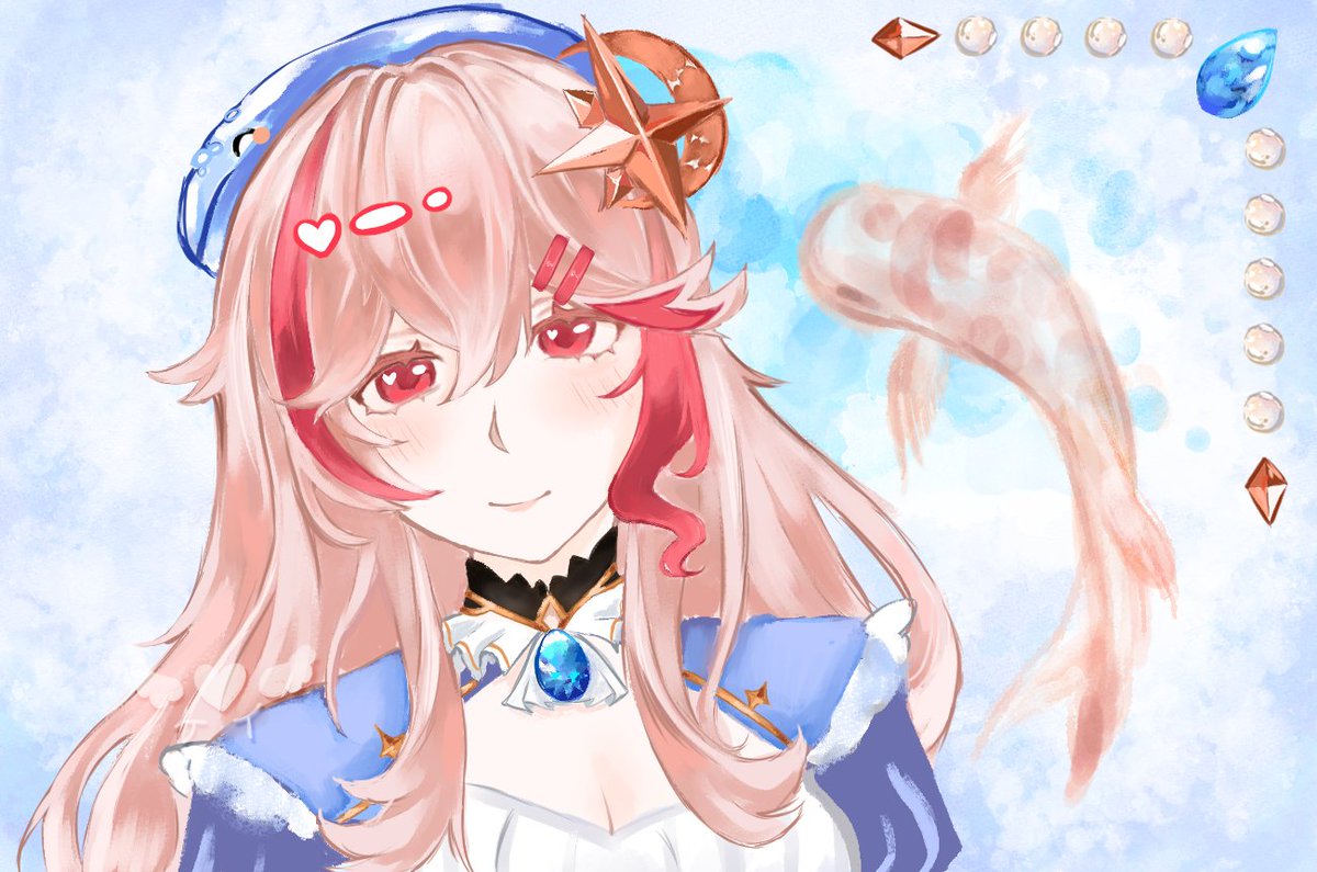 I've been working on this for ages so I hope you all like it 𐔌*ˊᵕˋ*𐦯 #SATURArted #artmoots #animeartwork #Vtuber