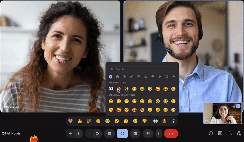 y_sugi_it's tweet image. Google Meet のリアクションで、emoji ライブラリの全種の絵文字が使えるようになった。リアクションの表現が豊かに。11月6日から順次ロールアウト。画像は公式から引用 #GoogleWorkspace

workspaceupdates.googleblog.com/2025/11/more-e…