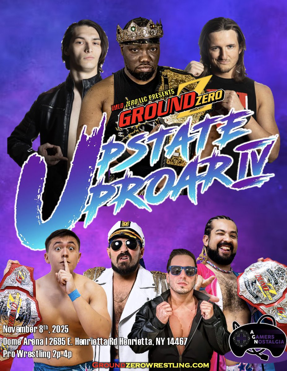 Ground_Zero585's tweet photo. 🚨 Tomorrow! 🚨 

Upstate Uproar IV

Moore v Cloudy

St⭐️r v Nick Ando 

First Shot v Primetime 

Upstate Uproar Battle Royal

Settles v Cheech

Connors v Purgold

📍 Dome Arena - Henrietta, NY
📅 November 8th
🚪 12p
🤼 2p-4p

#GroundZero #RespectTheCraft #UpstateUproarIV https://t.co/kg3gp1PPeB