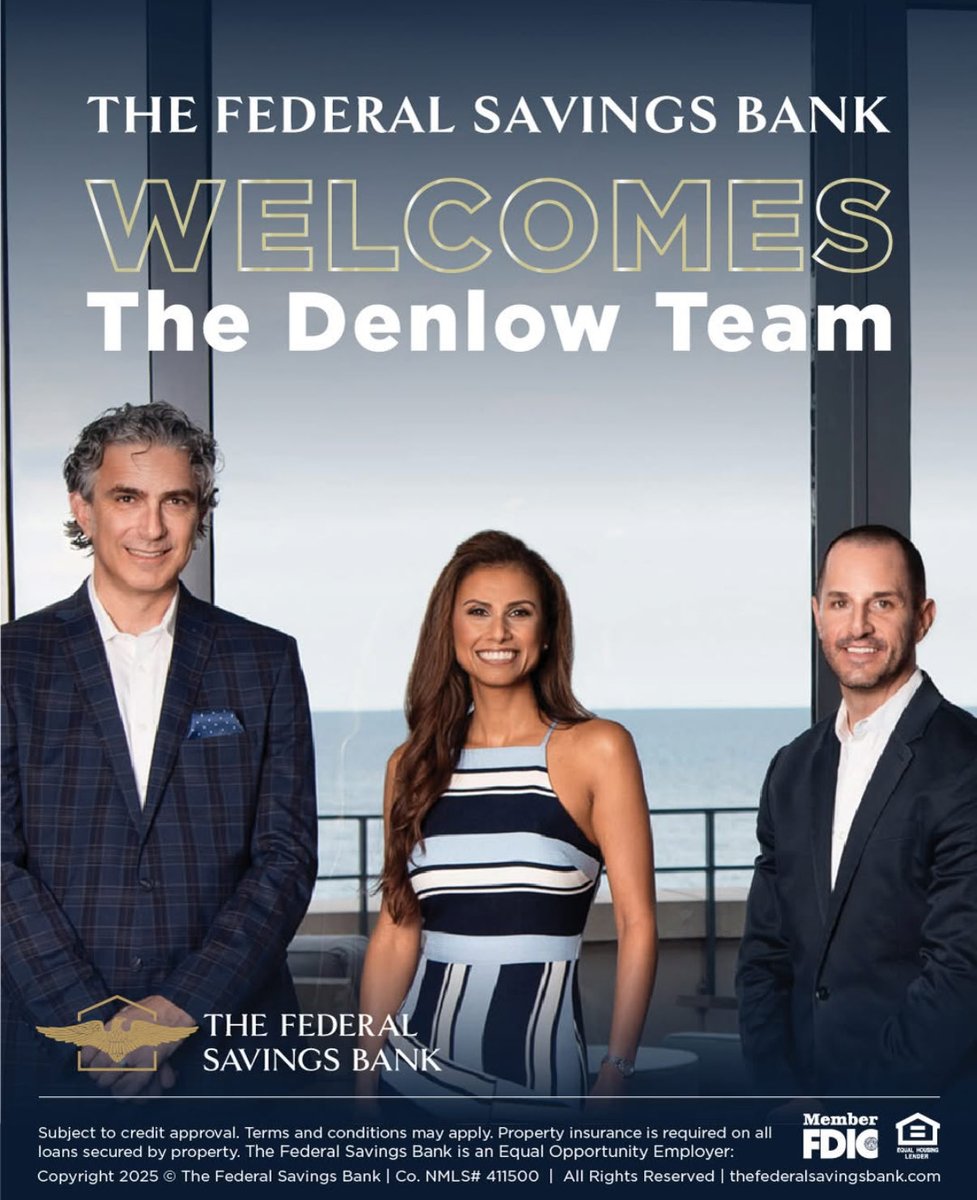 Big move. Same squad. Even more firepower. 🔥

The Denlow Team just joined The Federal Savings Bank — and we couldn’t be more excited for what this means for our clients! 🙌

We’re now proud to be mortgage bankers… but don’t get it twisted — we still have the same kind of reach