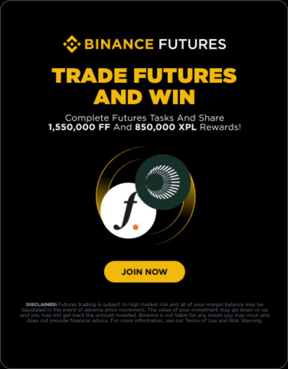 Trade Futures &amp; Win: Complete Tasks and Share 1,550,000 FF and 850,000 XPL rewards! binance.com/activity/chanc…