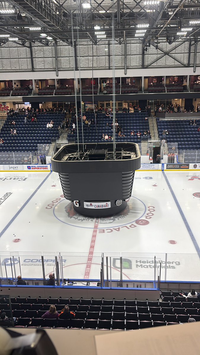 We may have a delay in Medicine Hat…for, well, obvious reasons