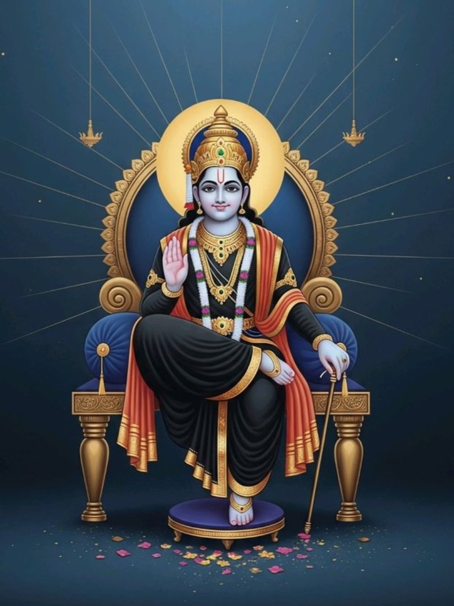 🌞 ॐ नीलांजनसमाभासं रविपुत्रं यमागजम्।
छायामार्तण्डसम्भूतं तं नमामि शनैश्चरम्। 🌿

🙏 कर्मफलदाता श्री शनिदेव महाराज की कृपा
सदैव आपके जीवन में बनी रहे 💫

‼️ शुभ शनिवार — जय जय शनिदेव! ‼️