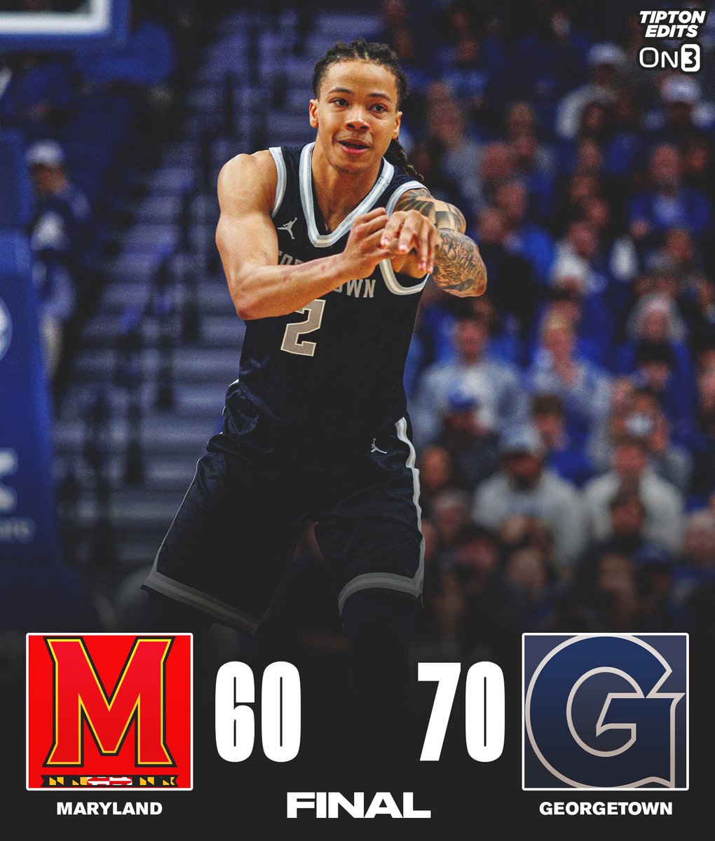 Georgetown knocks off rival Maryland in College Park. 

Hoyas led by as many as 20. 

Terps shot 25% from the field.