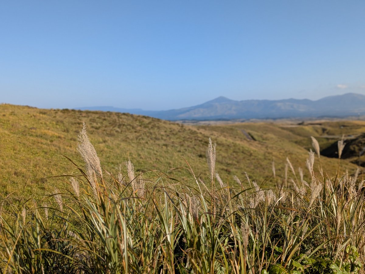 阿蘇大観峰の絶景☀️
良い感じに秋🌾