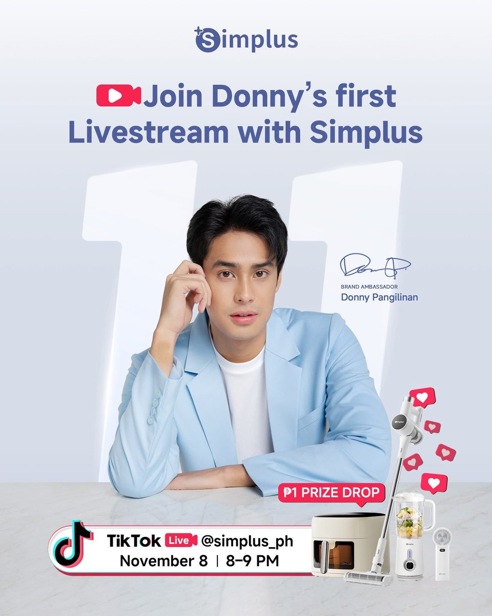 allfordonny_p's tweet photo. Tonight is the night na magpapabudol kay Donny! Don’t forget to catch him live later from 8-9 PM for Simplus PH.

#DonnyPangilinan
#SimplusxDonny https://t.co/pSUesTVucg