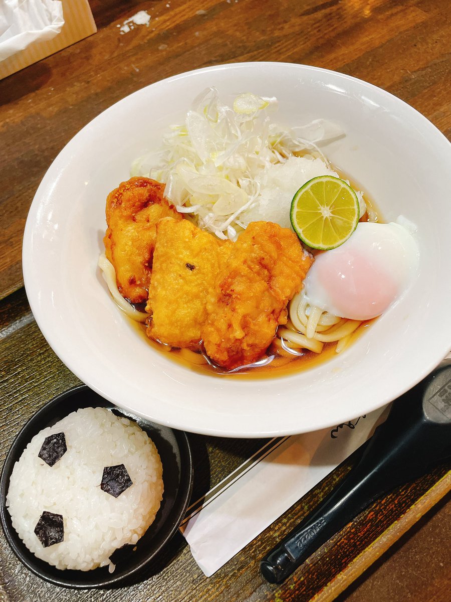 udonkotoni's tweet image. 雪にも試合にも負けない！
琴似から札幌の勝利を勇姿を見届けます！
&quot;とり天うどん〜大分〜&quot;
#コンサドーレ #consadole
#大分トリニータ
#とり天