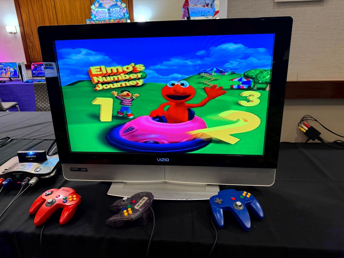 aVideoGameCon's tweet image. We ensured gamers received a healthy dose of education and exercise between the retro games at @DerpyCon. #DerpyCon #DerpyCon2025 #AVGC #AVideoGameCon #VHS #Retro #SesameStreet #taobo #RetroTech #retrotechnology #CRTs #tvvcrcombo #NewJersey #NJ