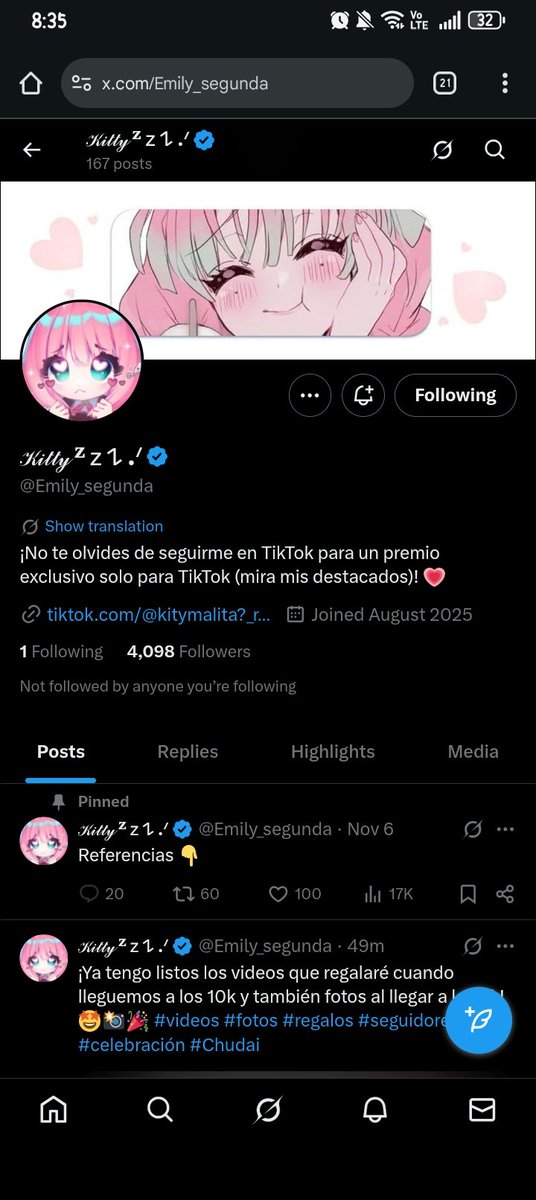 DDazakevin's tweet photo. @Emily_segunda Ya te ando siguiendo en todo lo posible y hasta he compartido! https://t.co/7MjHr0D5aQ