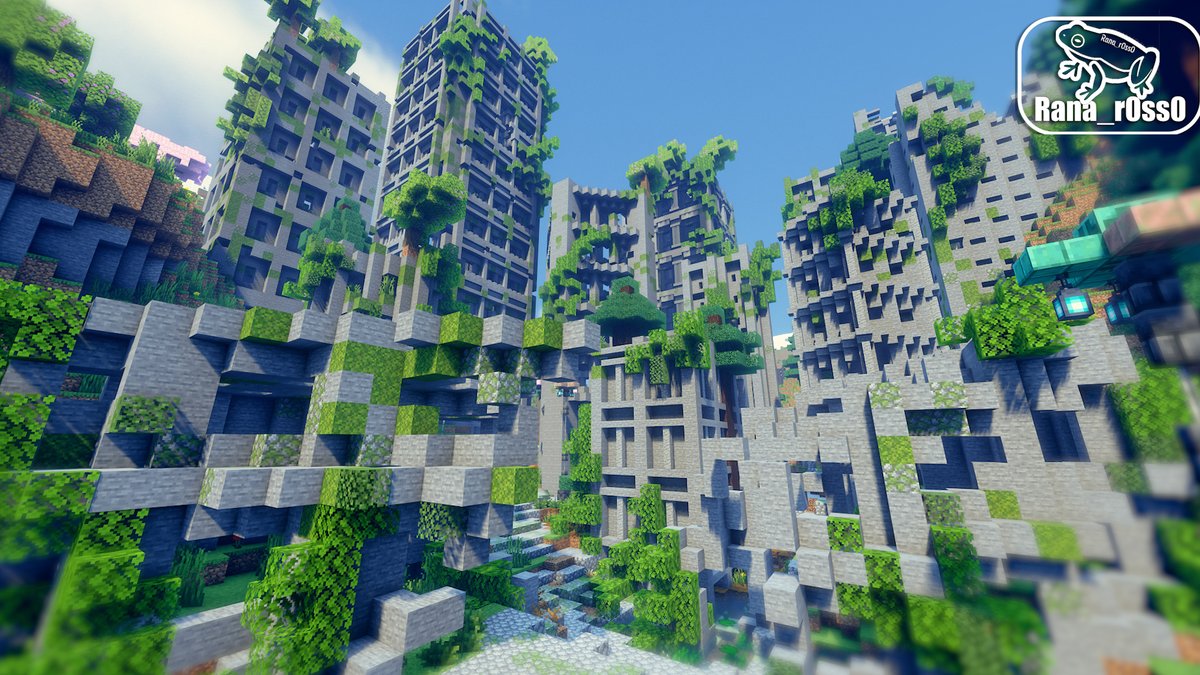 Rana_r0ss0's tweet photo. マイクラで終末の世界建築
#Minecraft #Minecraftbuilds https://t.co/ssMJz4eV74
